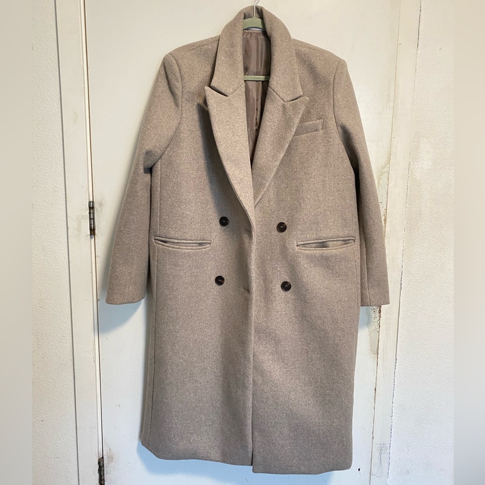 BRAND NEW TAUPE LONG COAT